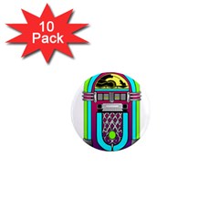 Jukebox Music Music Player 1  Mini Magnet (10 Pack)  by Wegoenart