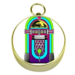 Jukebox Music Music Player Gold Compasses by Wegoenart