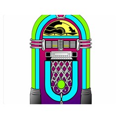 Jukebox Music Music Player Double Sided Flano Blanket (medium)  by Wegoenart