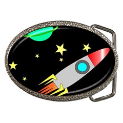 Planet Rocket Space Stars Belt Buckles by Wegoenart