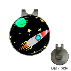 Planet Rocket Space Stars Hat Clips With Golf Markers by Wegoenart