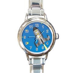 Rocket Spaceship Space Travel Nasa Round Italian Charm Watch by Wegoenart