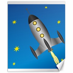 Rocket Spaceship Space Travel Nasa Canvas 16  X 20  by Wegoenart