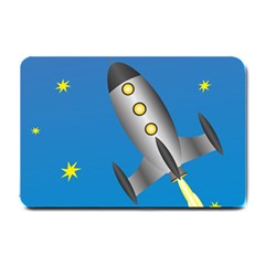 Rocket Spaceship Space Travel Nasa Small Doormat  by Wegoenart