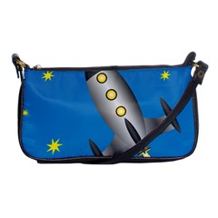 Rocket Spaceship Space Travel Nasa Shoulder Clutch Bag by Wegoenart