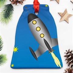 Rocket Spaceship Space Travel Nasa Ornament (bell) by Wegoenart