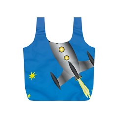 Rocket Spaceship Space Travel Nasa Full Print Recycle Bag (s) by Wegoenart