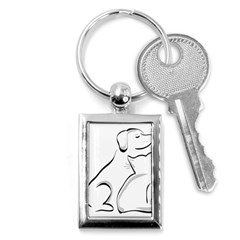 Dog Cat Animal Pet Cute Key Chains (rectangle)  by Wegoenart