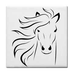 Animal Equine Face Horse Tile Coasters by Wegoenart