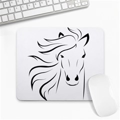 Animal Equine Face Horse Large Mousepads by Wegoenart