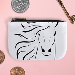 Animal Equine Face Horse Mini Coin Purse by Wegoenart