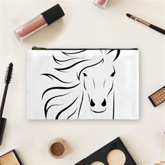 Animal Equine Face Horse Cosmetic Bag (medium) by Wegoenart