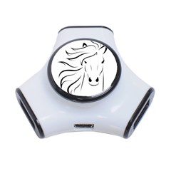 Animal Equine Face Horse 3-port Usb Hub by Wegoenart