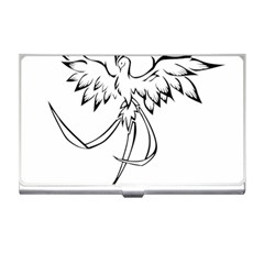 Phoenix Mythical Bird Animal Business Card Holder by Wegoenart