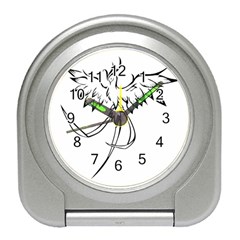 Phoenix Mythical Bird Animal Travel Alarm Clock by Wegoenart