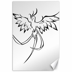 Phoenix Mythical Bird Animal Canvas 24  X 36  by Wegoenart