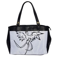 Phoenix Mythical Bird Animal Oversize Office Handbag by Wegoenart