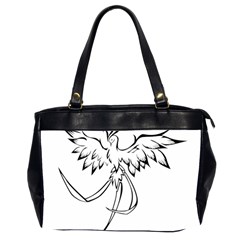 Phoenix Mythical Bird Animal Oversize Office Handbag (2 Sides) by Wegoenart