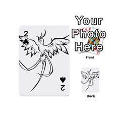 Phoenix Mythical Bird Animal Playing Cards 54 (mini) by Wegoenart