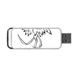 Phoenix Mythical Bird Animal Portable Usb Flash (one Side) by Wegoenart