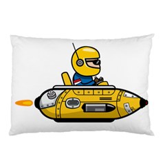 Cartoon Space Racer Galaxy Science Pillow Case (Two Sides)