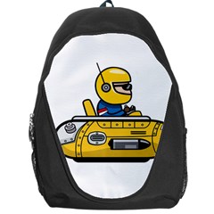 Cartoon Space Racer Galaxy Science Backpack Bag