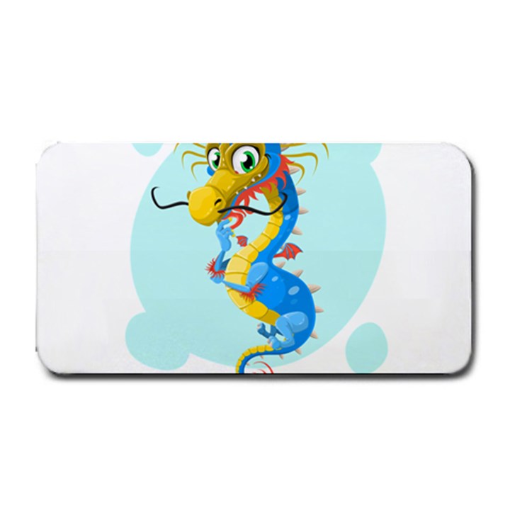 Dragon Chinese Blue Mustache China Medium Bar Mats