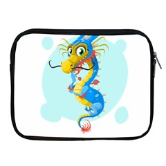 Dragon Chinese Blue Mustache China Apple Ipad 2/3/4 Zipper Cases by Wegoenart