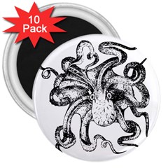 Animal Game Asset Call Invertebrate 3  Magnets (10 Pack)  by Wegoenart