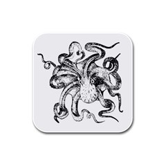 Animal Game Asset Call Invertebrate Rubber Square Coaster (4 Pack)  by Wegoenart