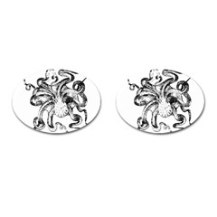 Animal Game Asset Call Invertebrate Cufflinks (oval) by Wegoenart