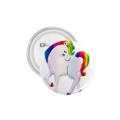 Rainbow Unicorn Unicorn Heart 1 75  Buttons by Wegoenart