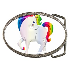 Rainbow Unicorn Unicorn Heart Belt Buckles by Wegoenart