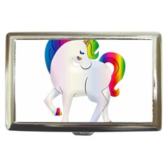 Rainbow Unicorn Unicorn Heart Cigarette Money Case by Wegoenart