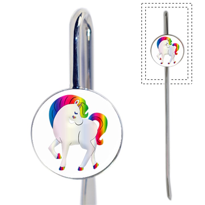 Rainbow Unicorn Unicorn Heart Book Mark