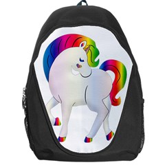 Rainbow Unicorn Unicorn Heart Backpack Bag by Wegoenart