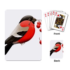 Red Robin Berry Red Berries Bird Playing Cards Single Design