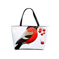 Red Robin Berry Red Berries Bird Classic Shoulder Handbag by Wegoenart