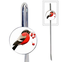 Red Robin Berry Red Berries Bird Book Mark by Wegoenart