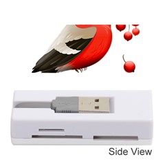 Red Robin Berry Red Berries Bird Memory Card Reader (stick) by Wegoenart