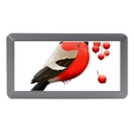 Red Robin Berry Red Berries Bird Memory Card Reader (Mini) Front