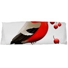 Red Robin Berry Red Berries Bird Body Pillow Case (dakimakura) by Wegoenart