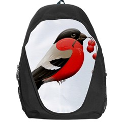 Red Robin Berry Red Berries Bird Backpack Bag by Wegoenart