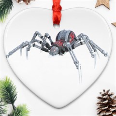 Spider Arachnid Animal Robot Ornament (heart)