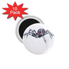 Spider Arachnid Animal Robot 1 75  Magnets (10 Pack)  by Wegoenart