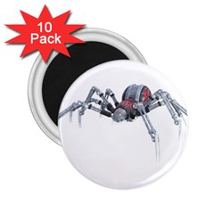 Spider Arachnid Animal Robot 2 25  Magnets (10 Pack)  by Wegoenart