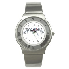 Spider Arachnid Animal Robot Stainless Steel Watch by Wegoenart