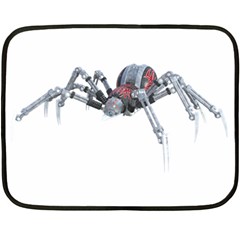 Spider Arachnid Animal Robot Fleece Blanket (mini) by Wegoenart