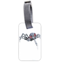 Spider Arachnid Animal Robot Luggage Tags (one Side)  by Wegoenart