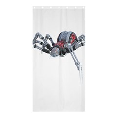 Spider Arachnid Animal Robot Shower Curtain 36  X 72  (stall) 